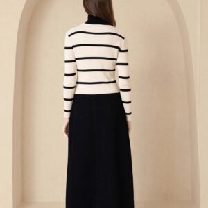 Black Basic Denim Skirt - Image 3