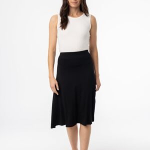Black Basic Flare Skirt - Image 4