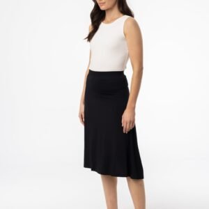 Black Basic Flare Skirt - Image 2