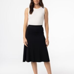 Black Basic Flare Skirt - Image 1