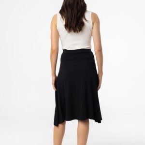 Black Basic Flare Skirt - Image 3