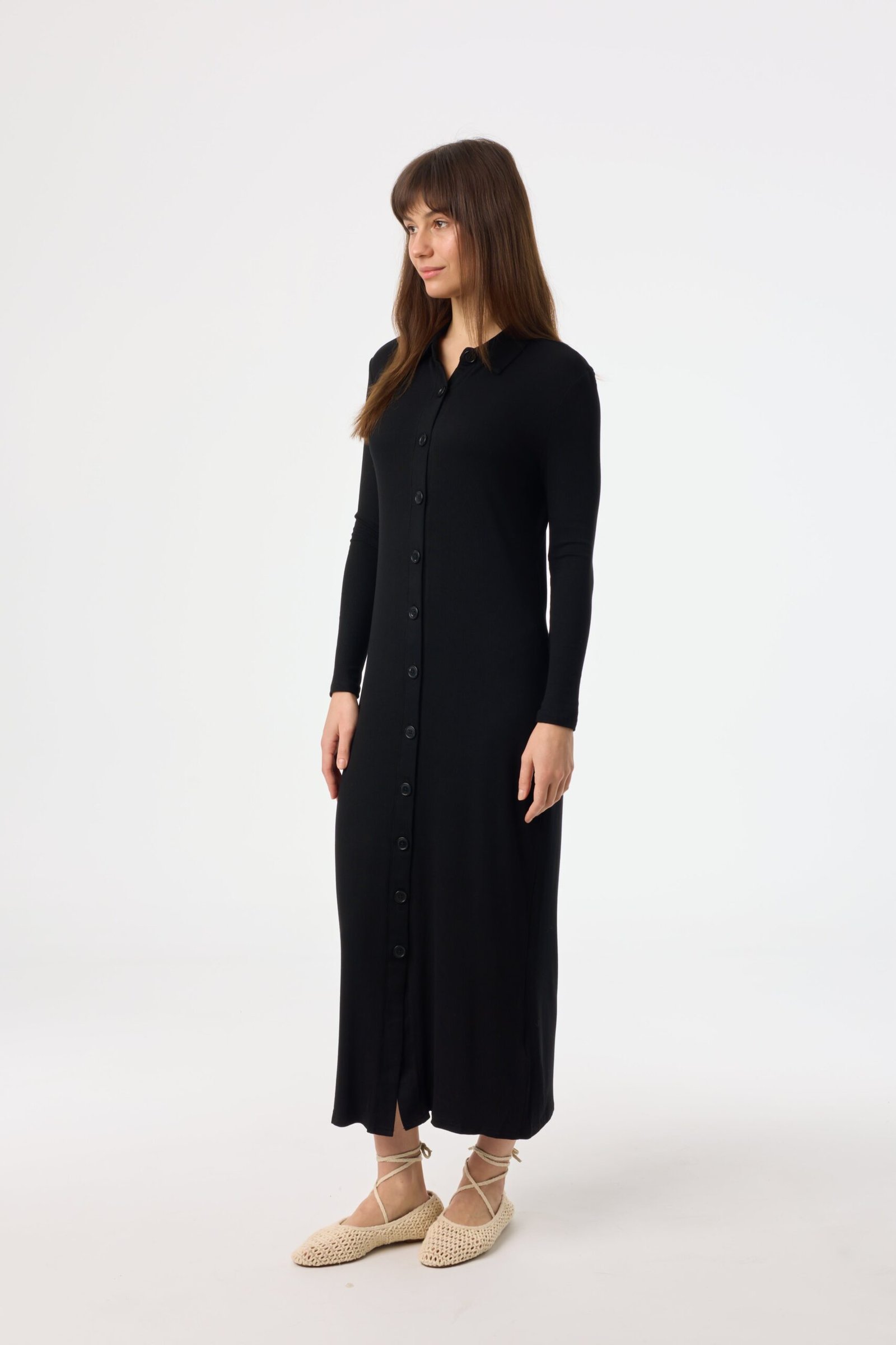Black Cardi Maxi Dress - Image 2