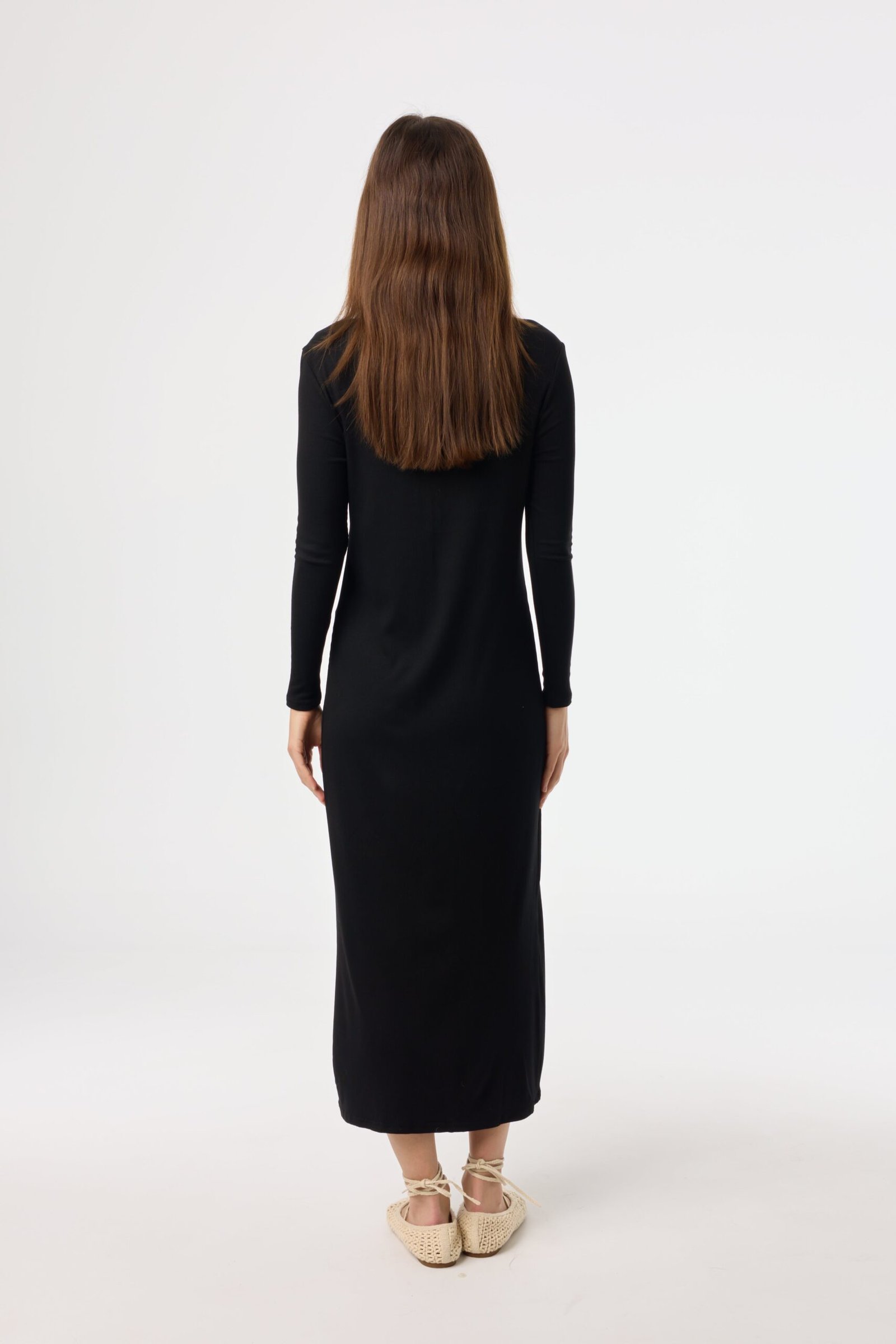Black Cardi Maxi Dress - Image 3