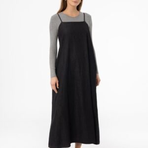 Black Denim Jumper - Image 1