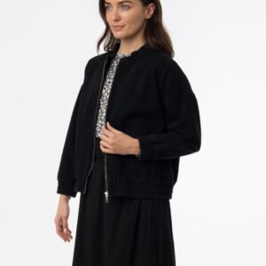 Black Denim Oversized Jacket - Image 2