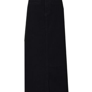 Black Basic Denim Skirt - Image 4