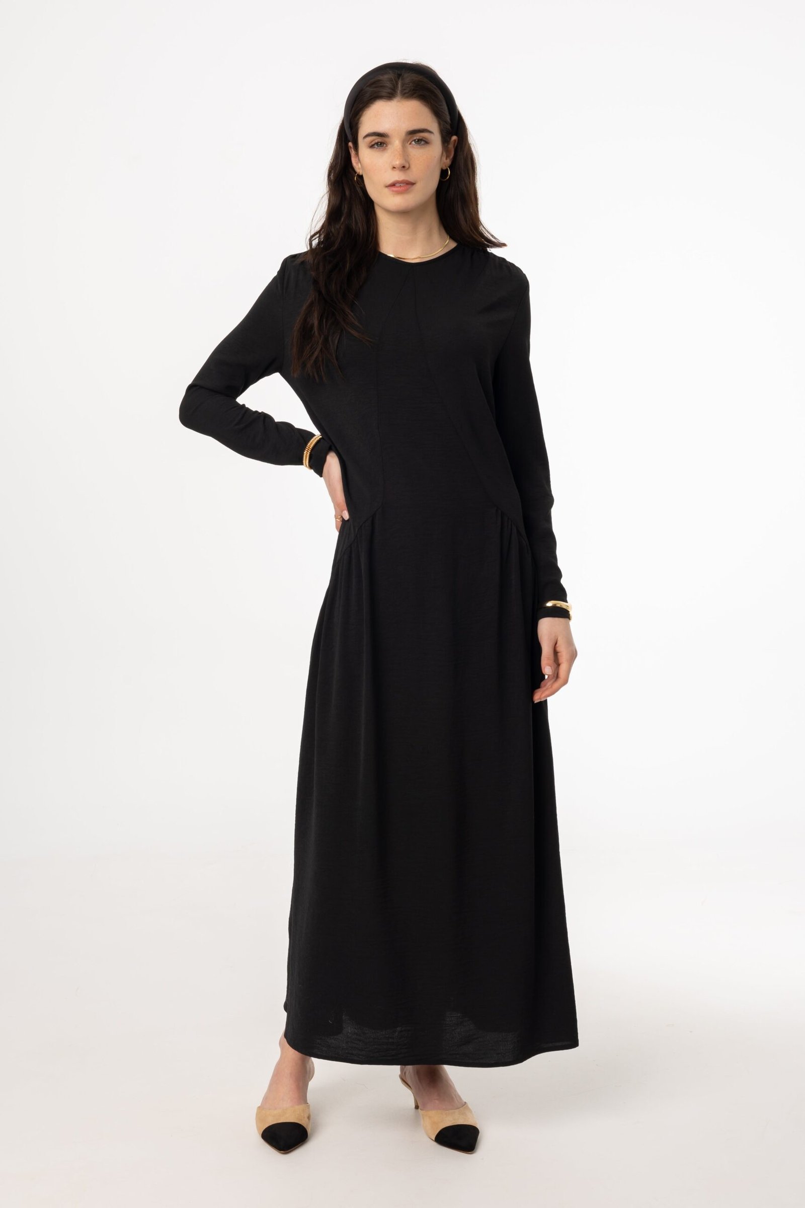 Black Detail Maxi Dress - Image 4