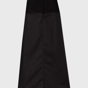 Black Fabric Combo A-Line Skirt - Image 5