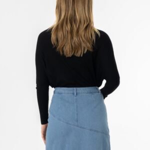 Black Henley Dolman T-Shirt - Image 3