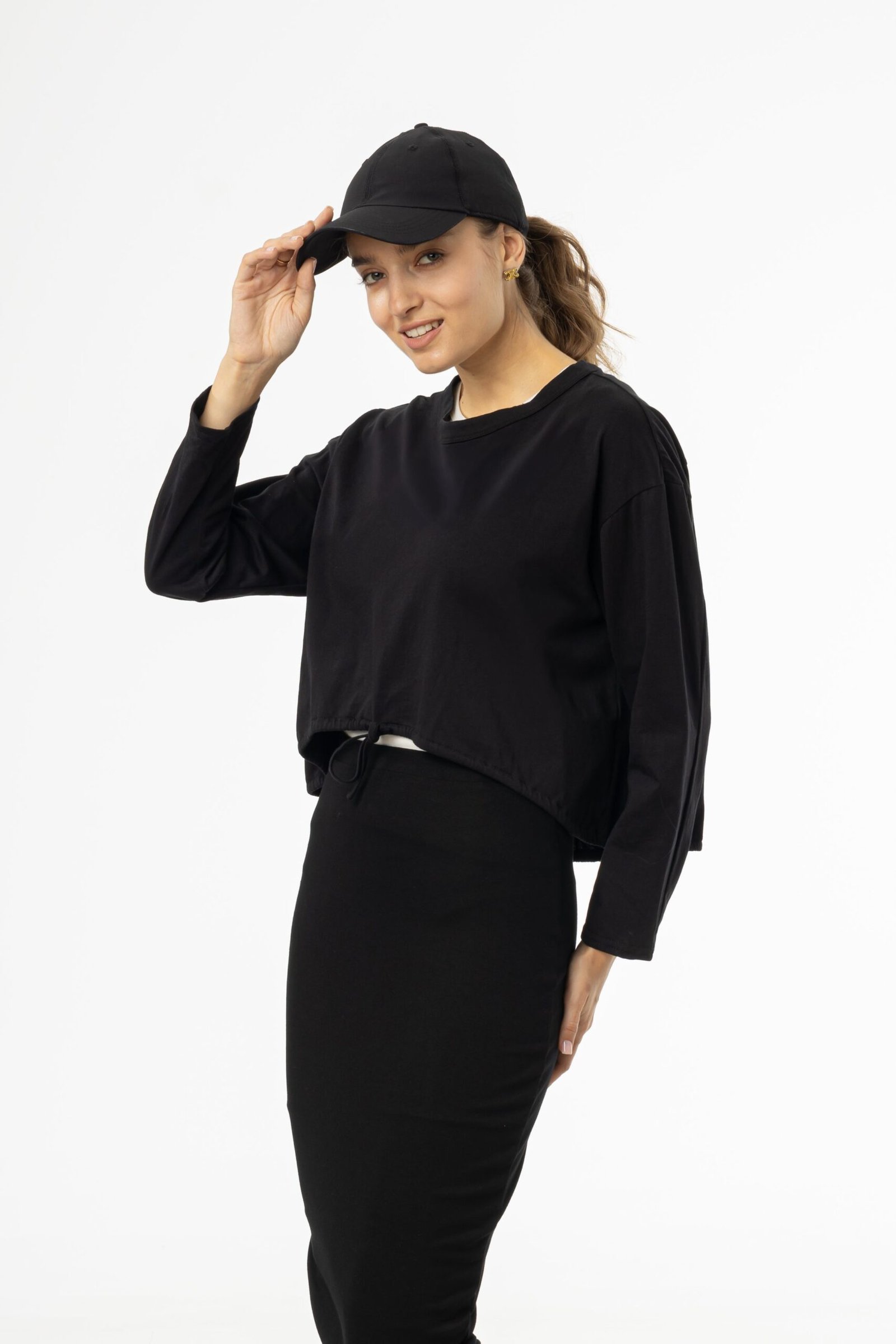 Black Baseball Cap - Image 1