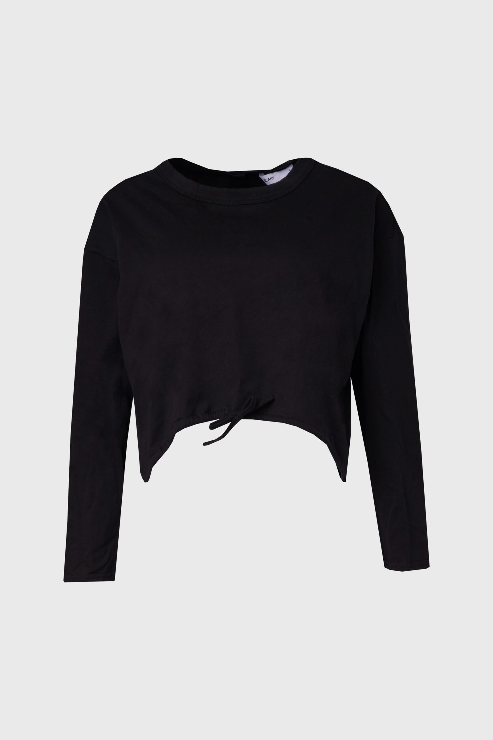 Black High Low Drawstring Tee - Image 5