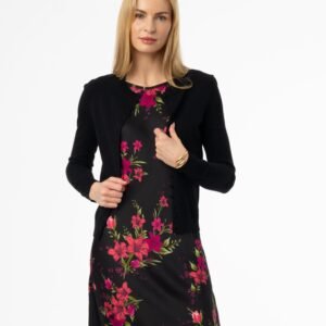 Black Button Knit Cardigan - Image 4