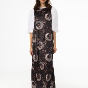 Black and Pink Printed A-Line Slip Jumper - Image 4