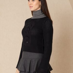 Black Crochet Top - Image 2