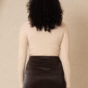 Beige Cutout Sweater - Image 3